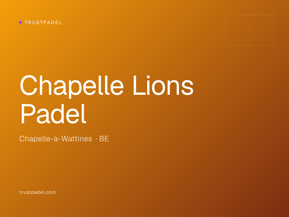 Chapelle Lions Padel padel club