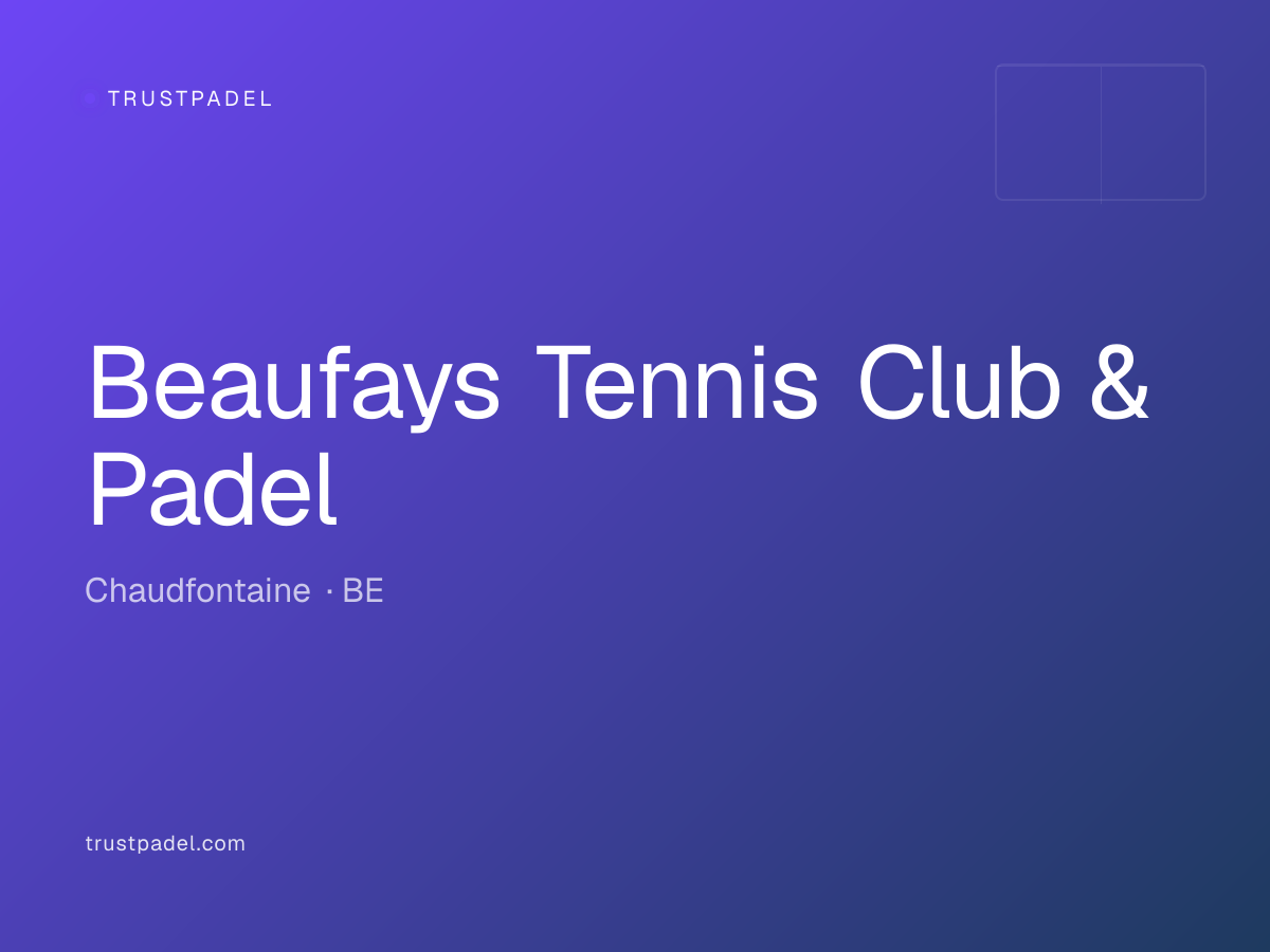 Beaufays Tennis Club & Padel padel club