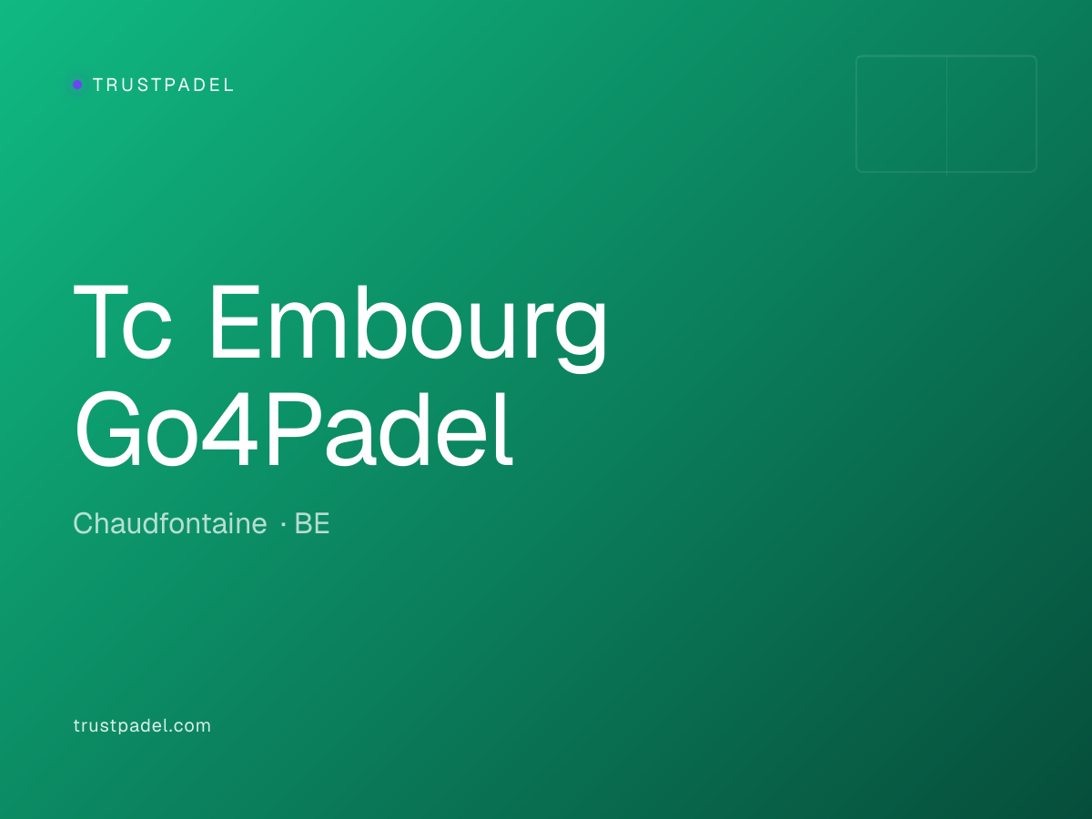 Tc Embourg Go4Padel padel club