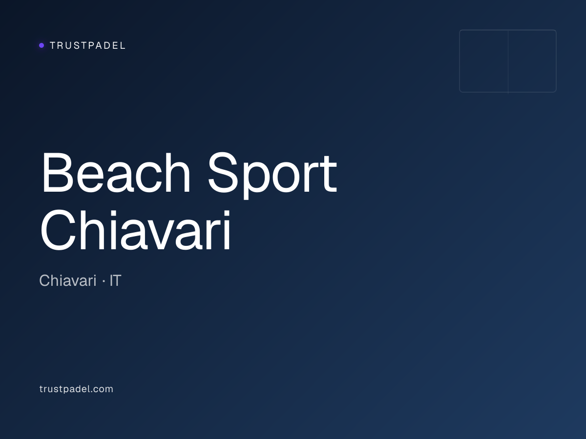 Beach Sport Chiavari padel club