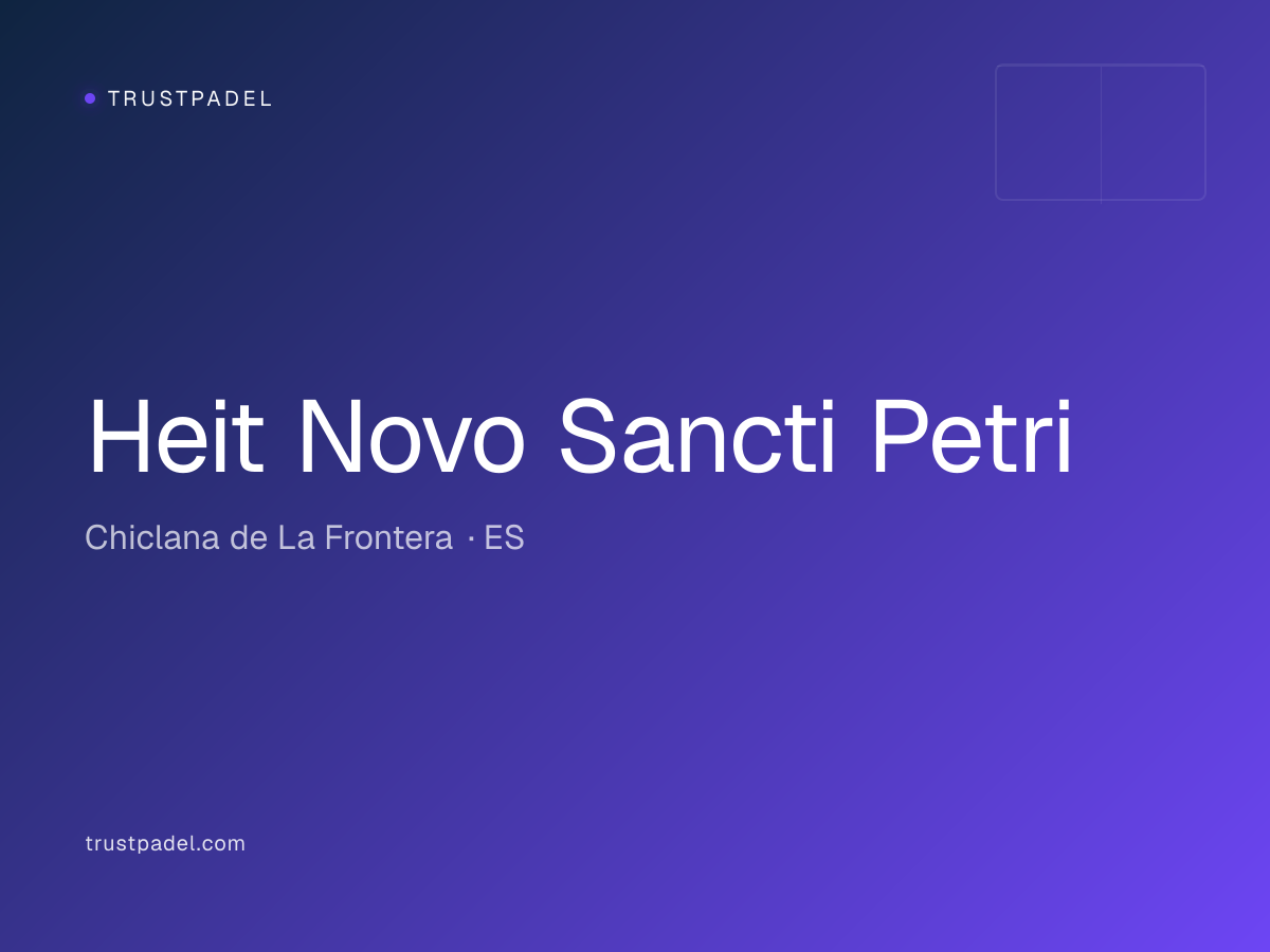 Heit Novo Sancti Petri padel club