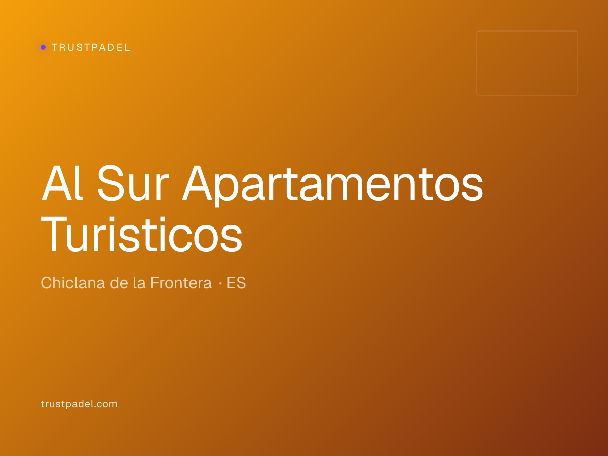 Al Sur Apartamentos Turisticos padel club