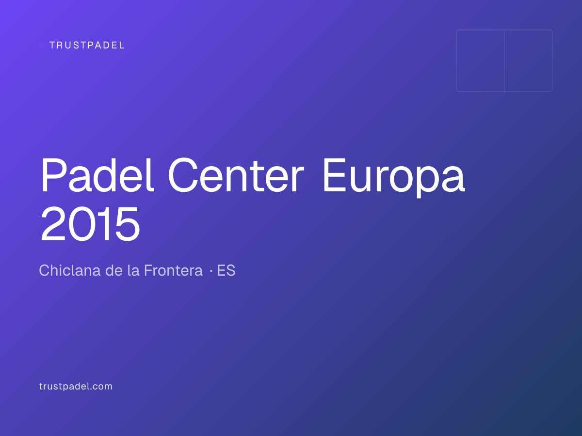 Padel Center Europa 2015 padel club