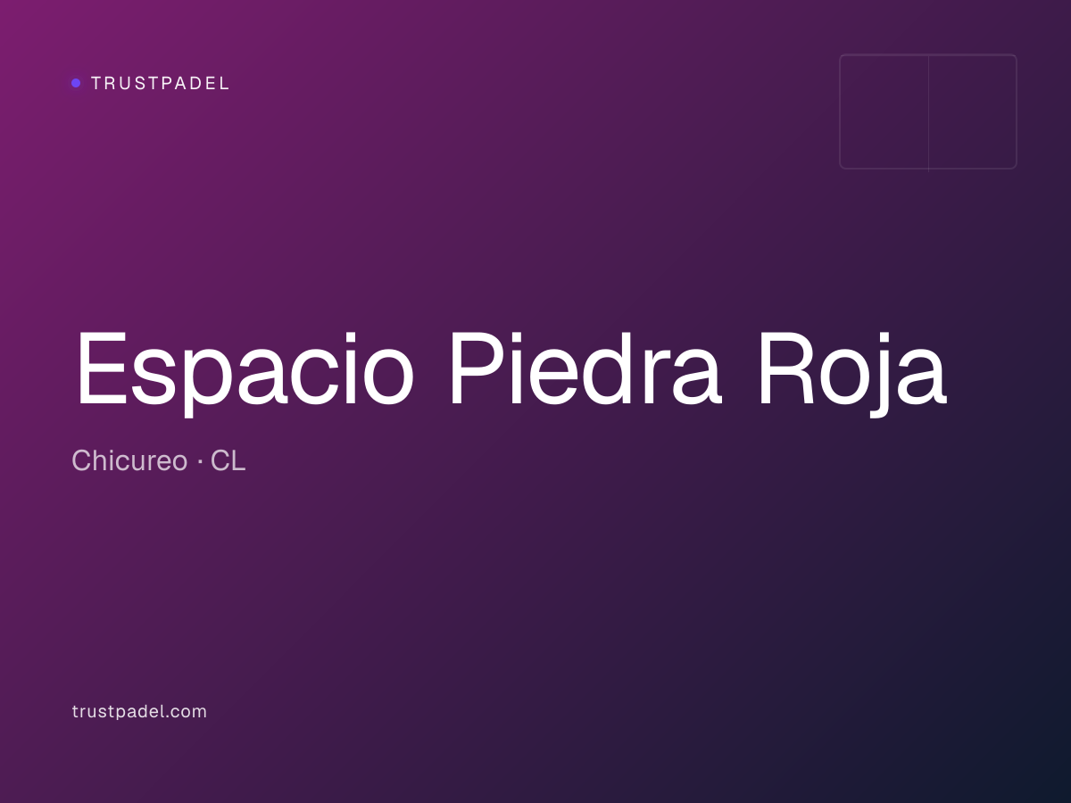 Espacio Piedra Roja padel club