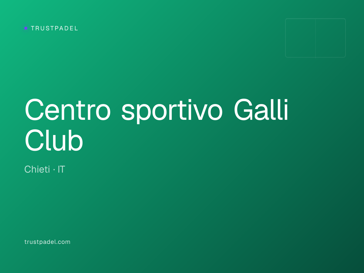 Centro sportivo Galli Club padel club