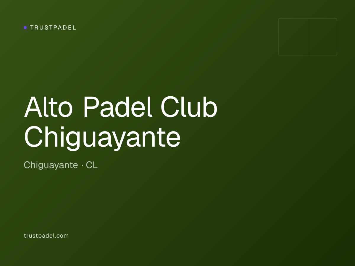 Alto Padel Club Chiguayante padel club