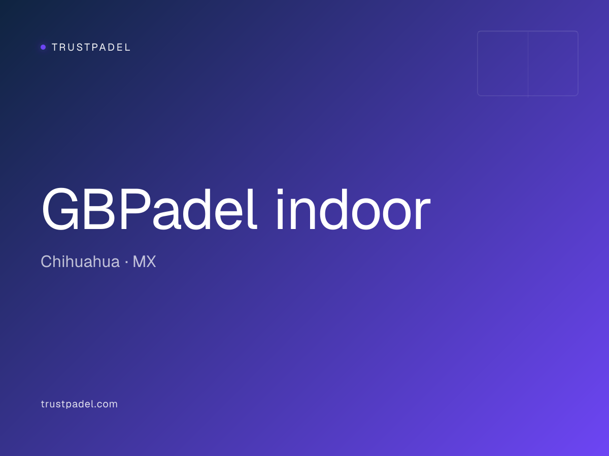 GBPadel indoor padel club