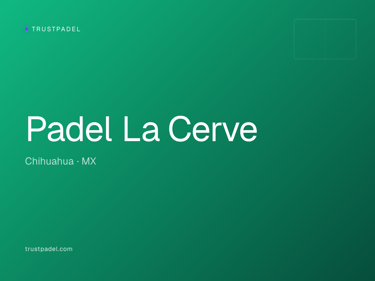 Padel La Cerve padel club
