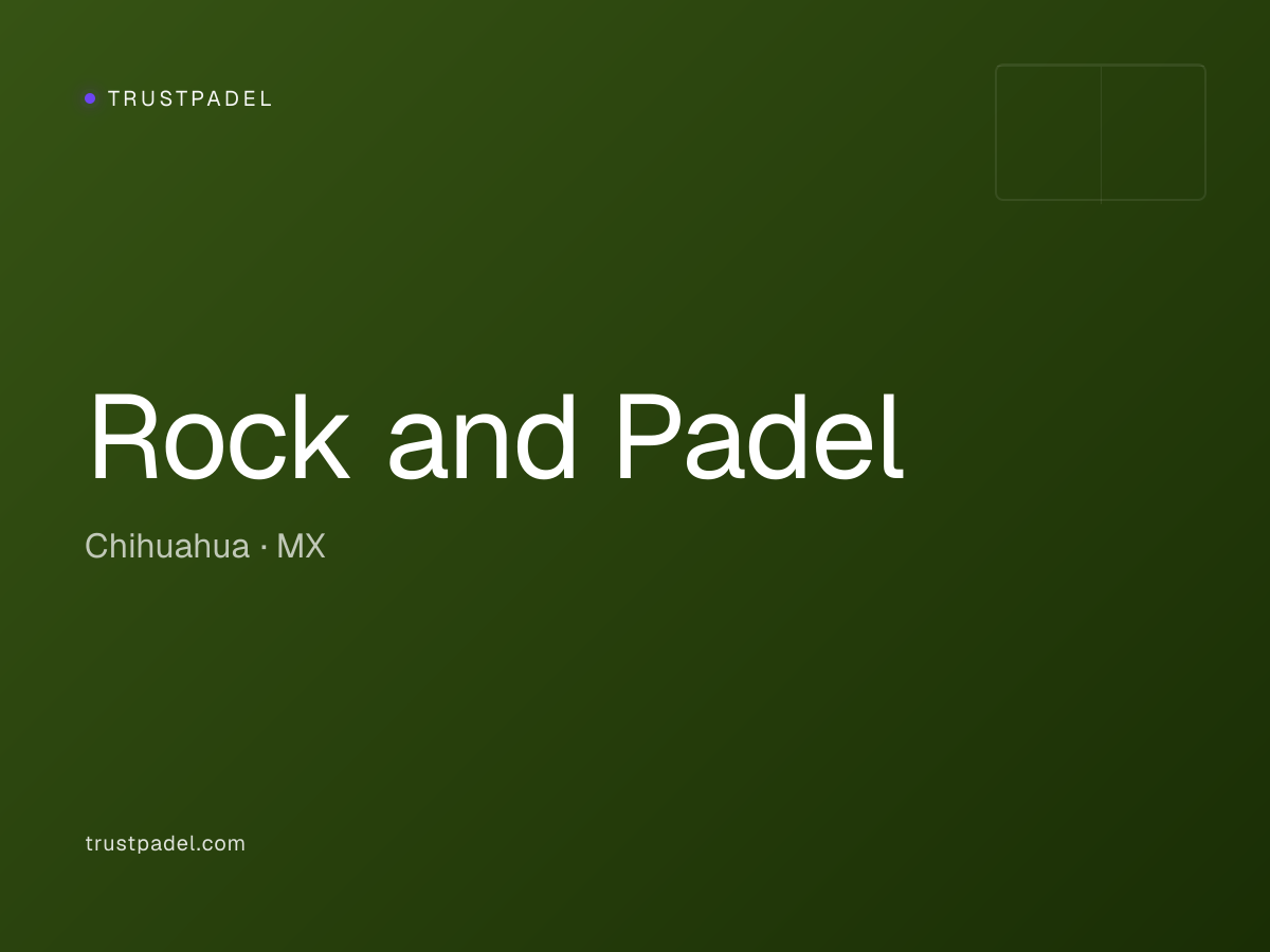 Rock and Padel padel club