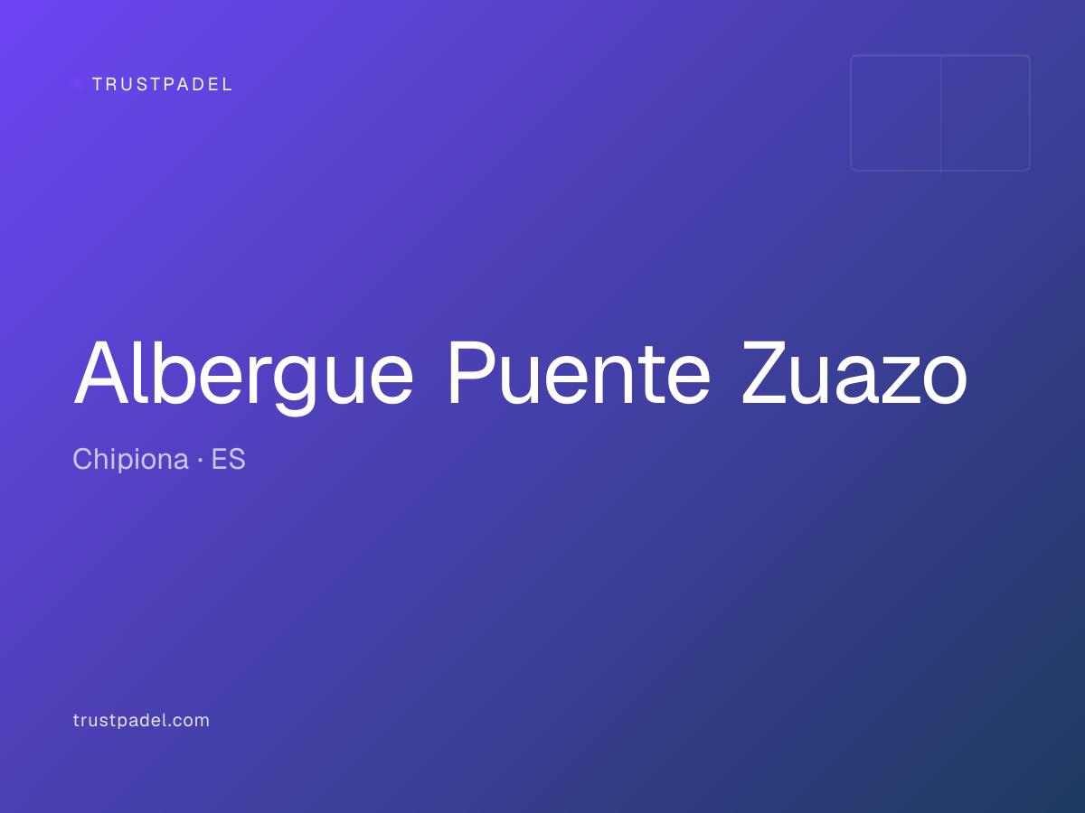 Albergue Puente Zuazo padel club