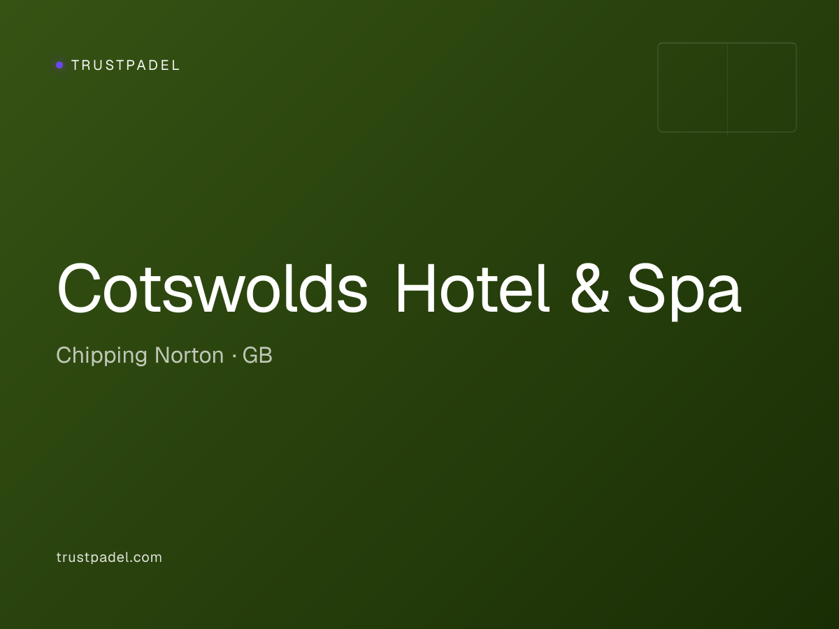 Cotswolds Hotel & Spa padel club