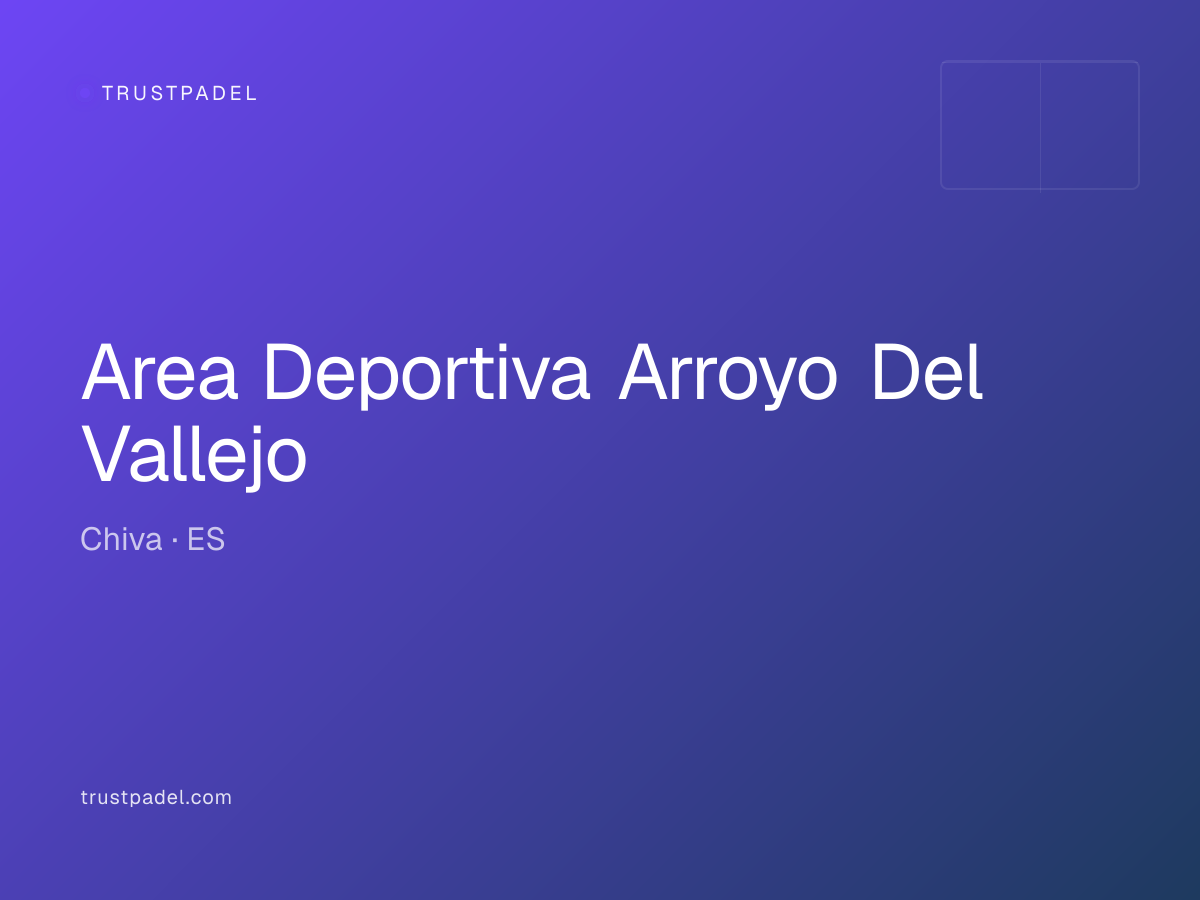 Area Deportiva Arroyo Del Vallejo padel club