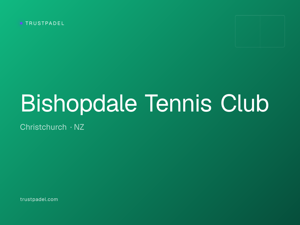 Bishopdale Tennis Club padel club