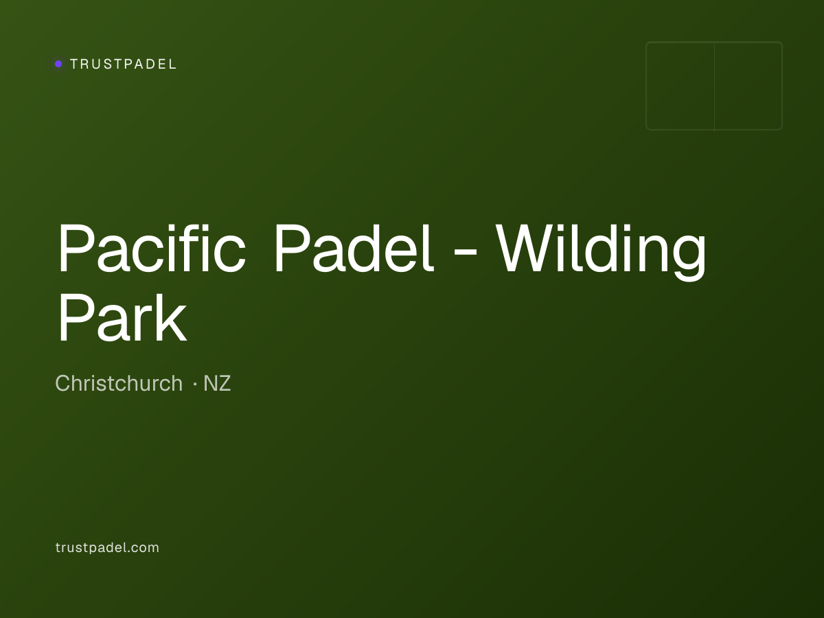 Pacific Padel - Wilding Park padel club
