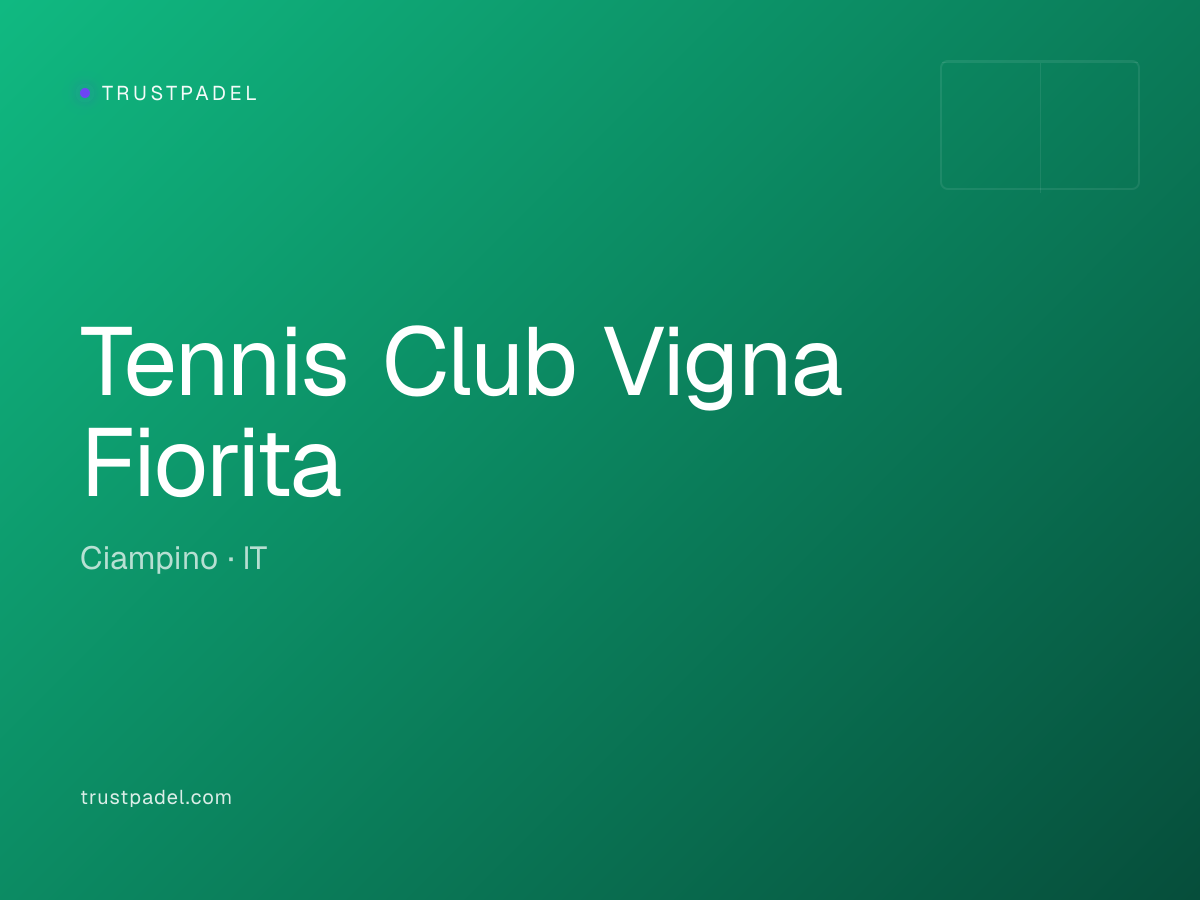 Tennis Club Vigna Fiorita padel club