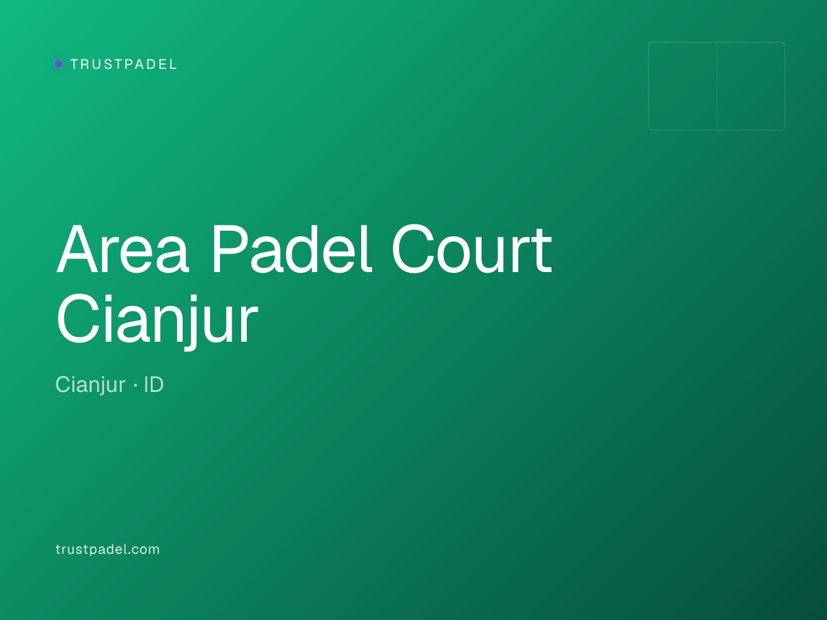 Area Padel Court Cianjur padel club