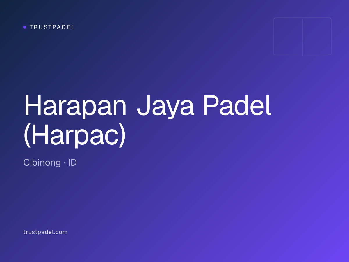 Harapan Jaya Padel (Harpac) padel club