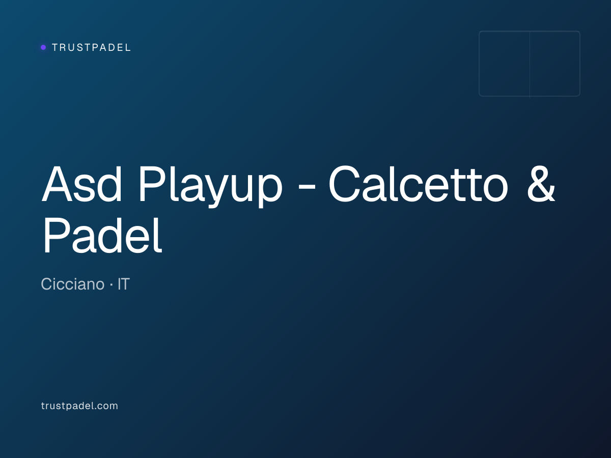 Asd Playup - Calcetto & Padel padel club