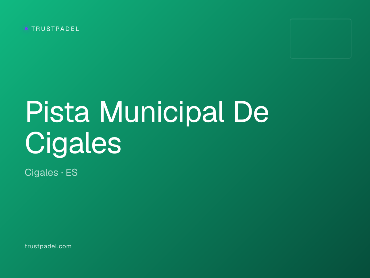 Pista Municipal De Cigales padel club