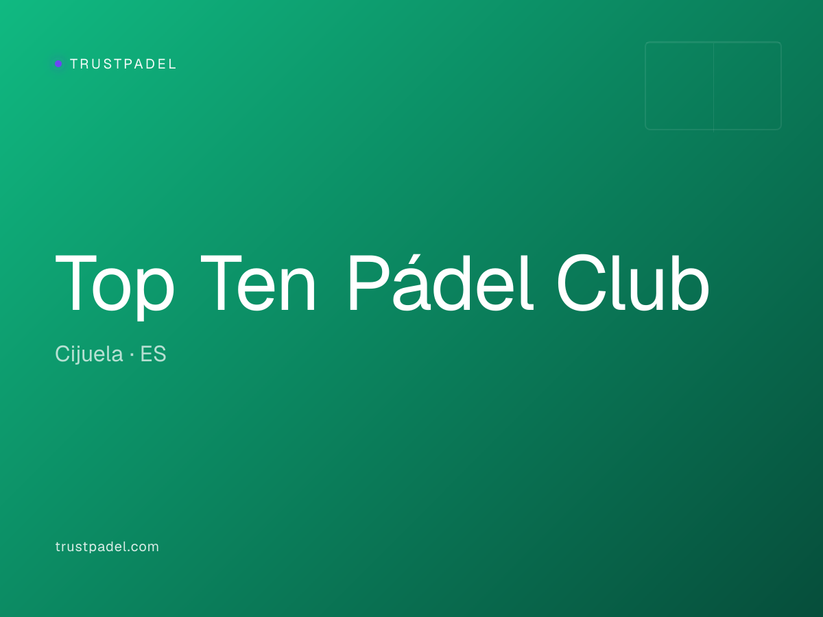 Top Ten Pádel Club padel club