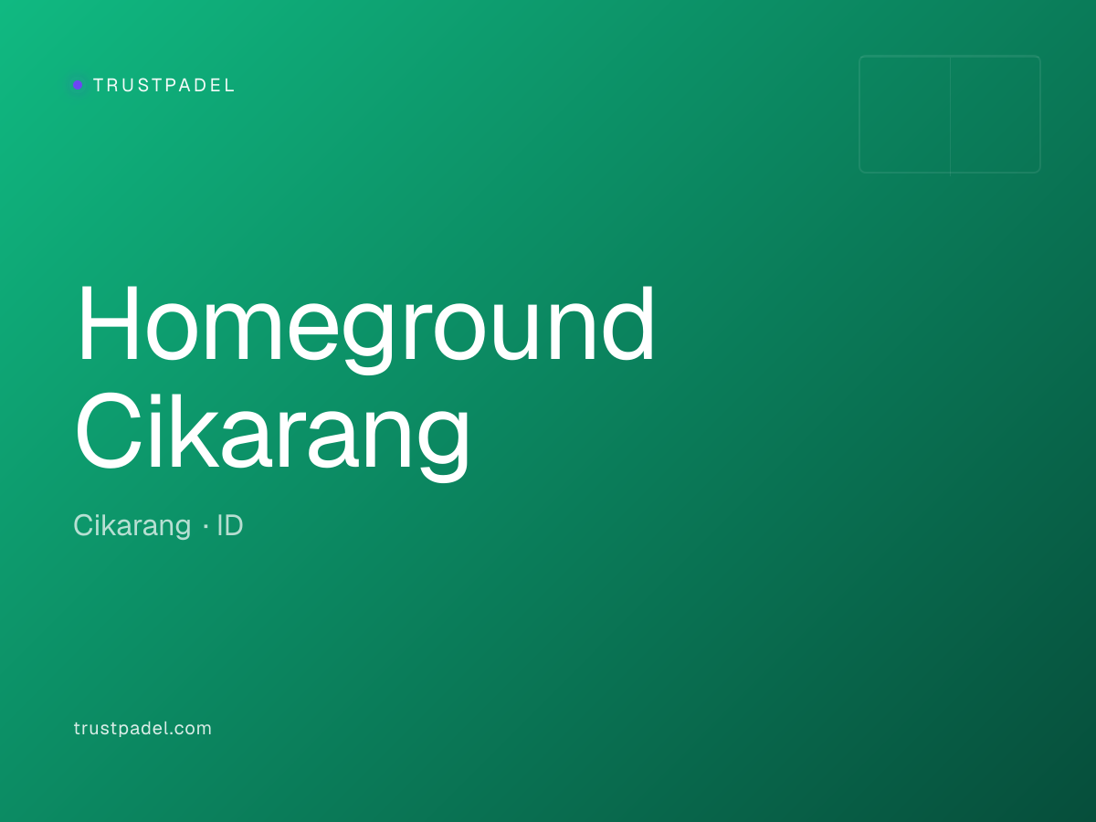 Homeground Cikarang padel club
