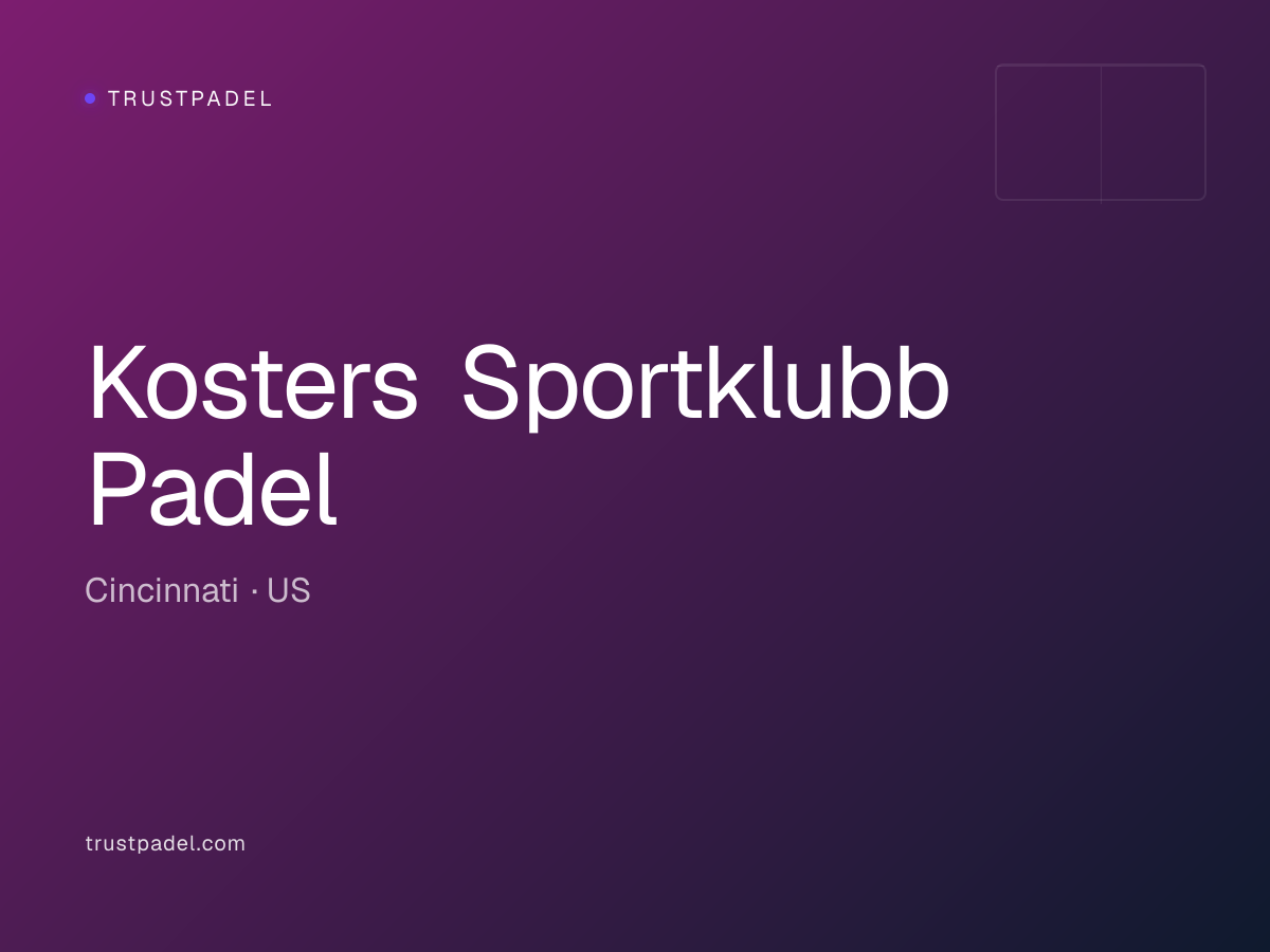 Kosters Sportklubb Padel padel club