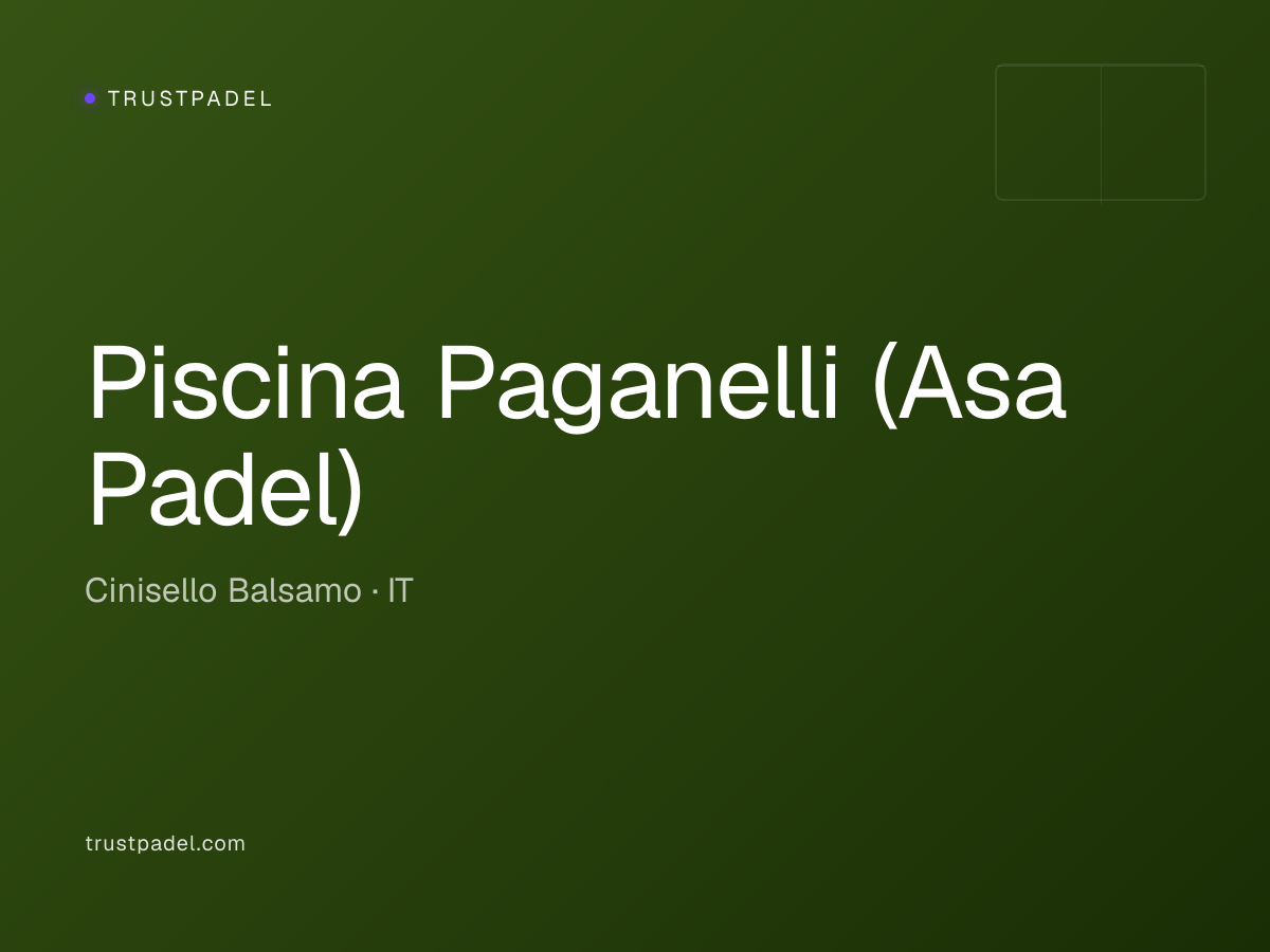 Piscina Paganelli (Asa Padel) padel club