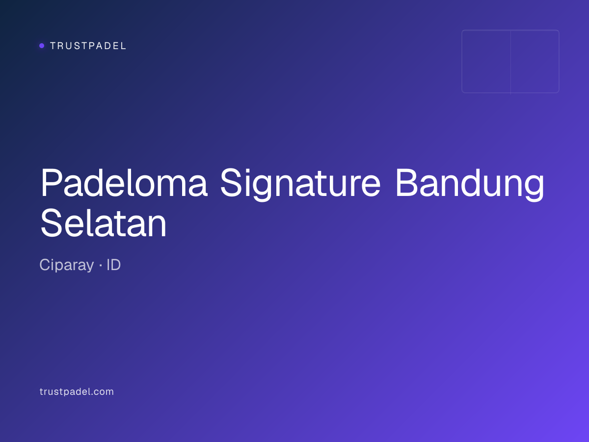 Padeloma Signature Bandung Selatan padel club
