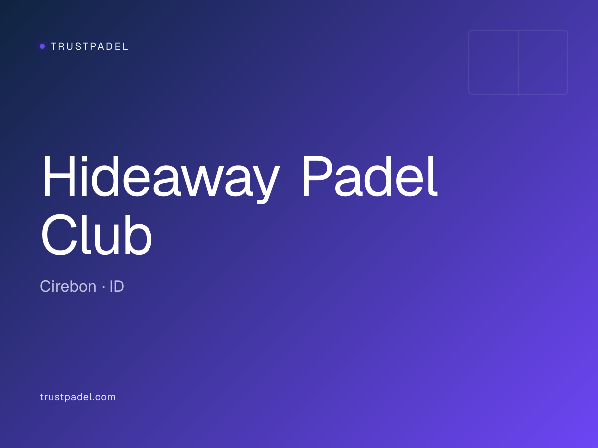 Hideaway Padel Club padel club