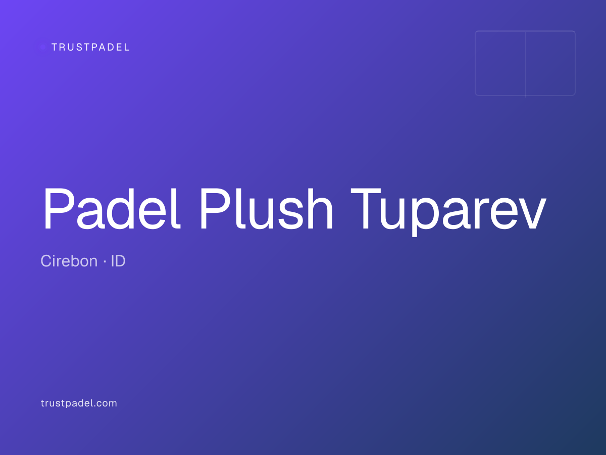 Padel Plush Tuparev padel club