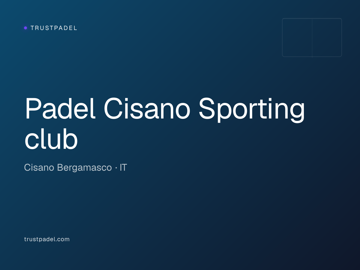 Padel Cisano Sporting club padel club