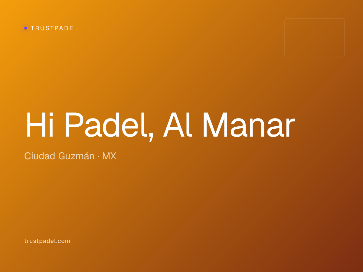 Hi Padel, Al Manar padel club