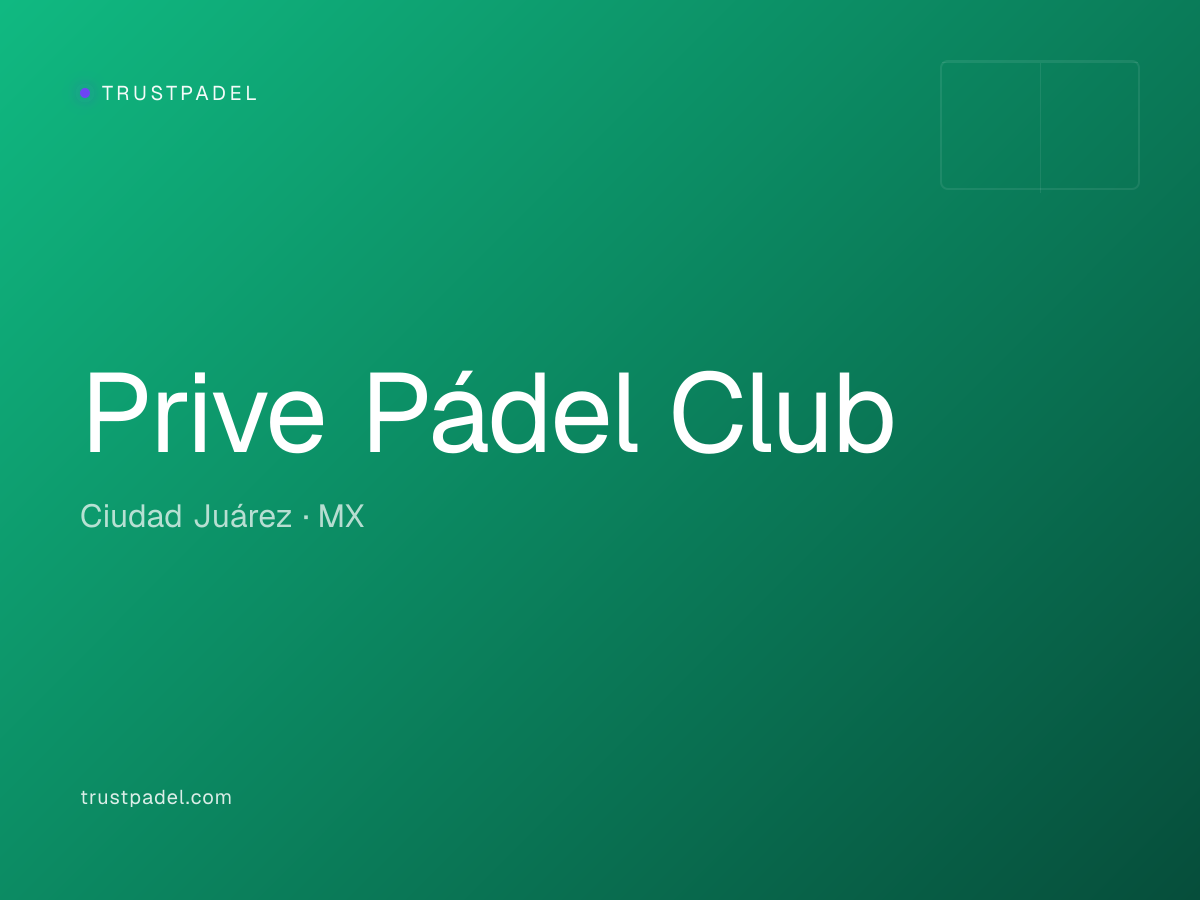 Prive Pádel Club padel club