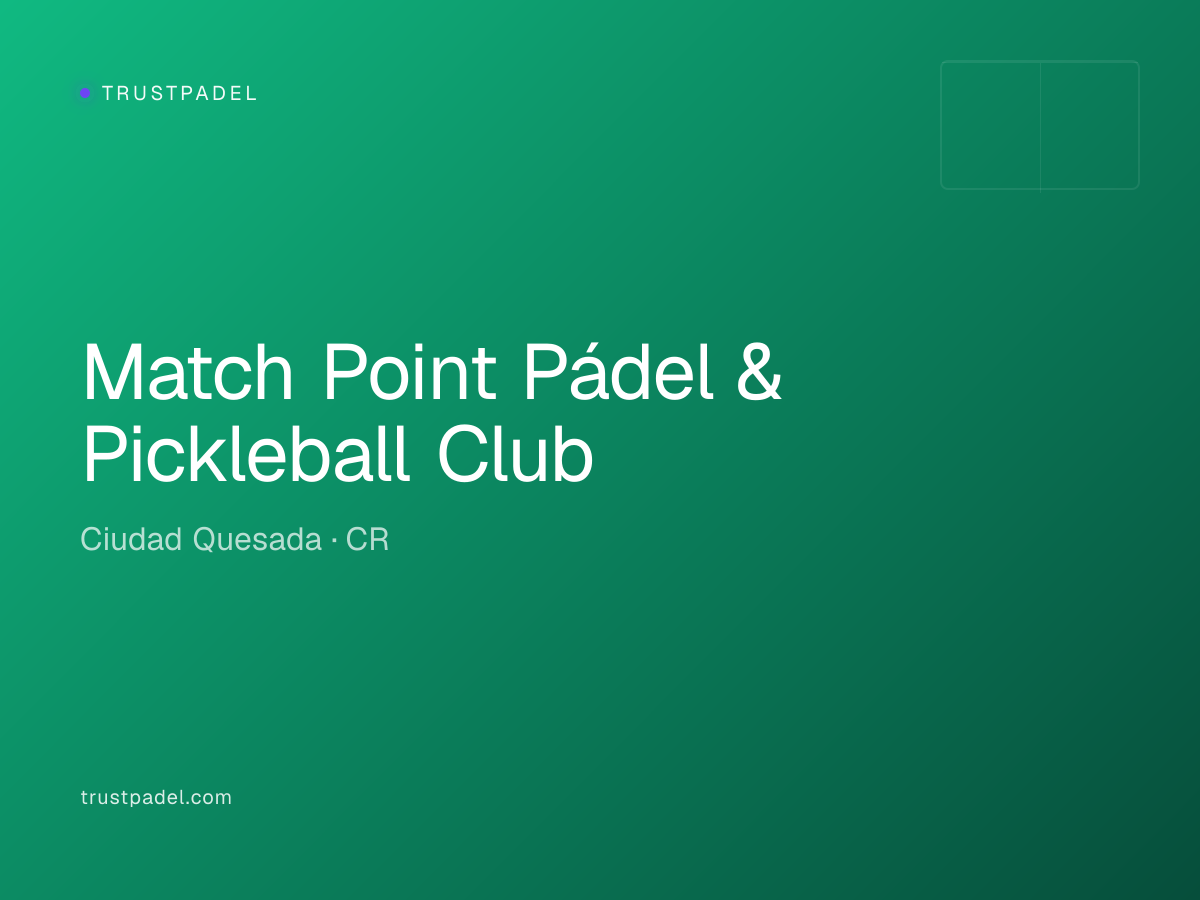 Match Point Pádel & Pickleball Club padel club