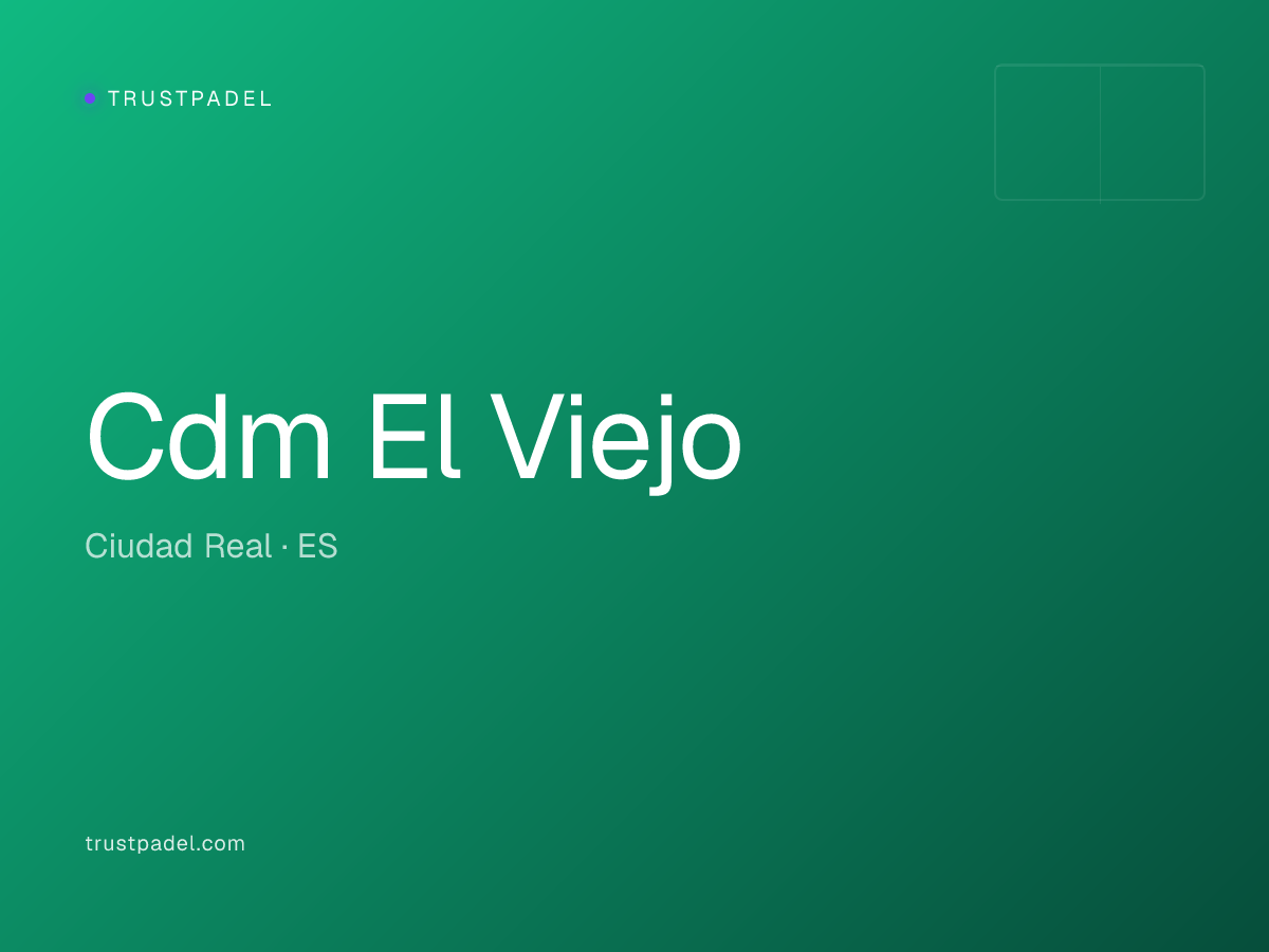 Cdm El Viejo padel club