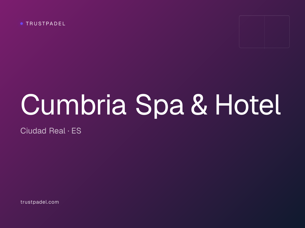 Cumbria Spa & Hotel padel club