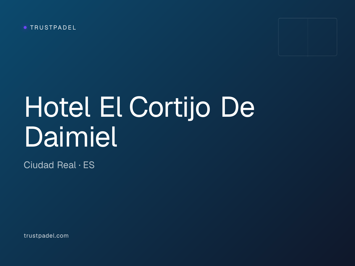 Hotel El Cortijo De Daimiel padel club