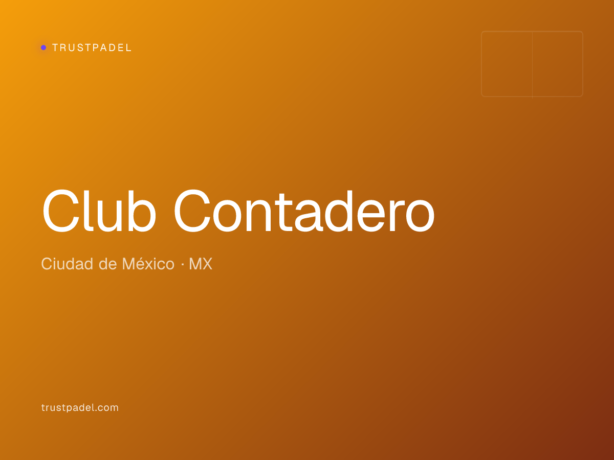 Club Contadero padel club