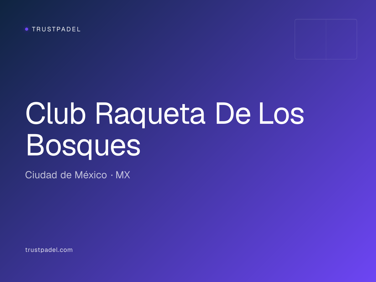 Club Raqueta De Los Bosques padel club