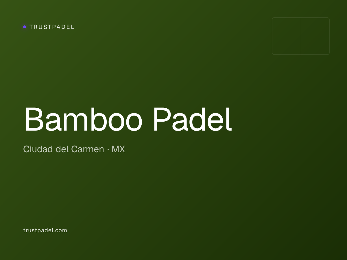 Bamboo Padel padel club