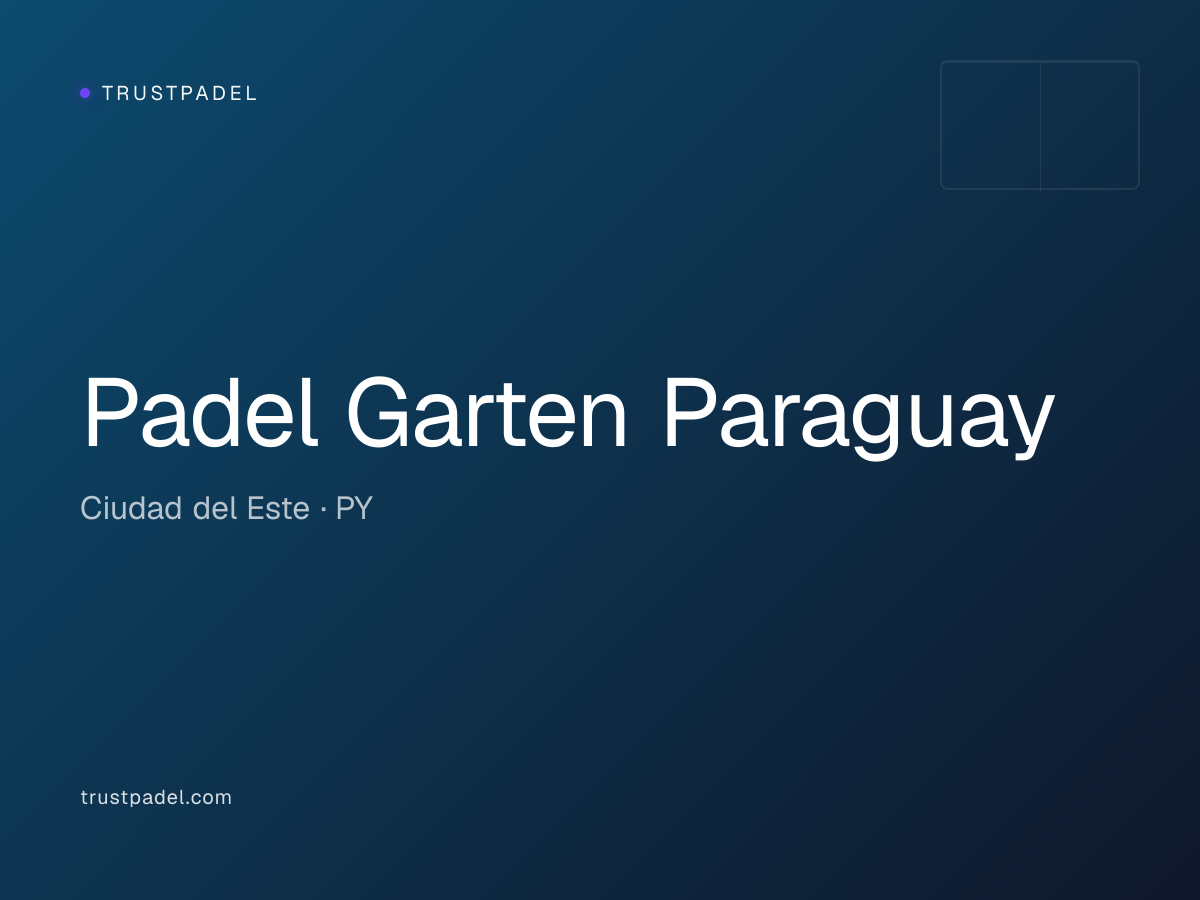 Padel Garten Paraguay padel club
