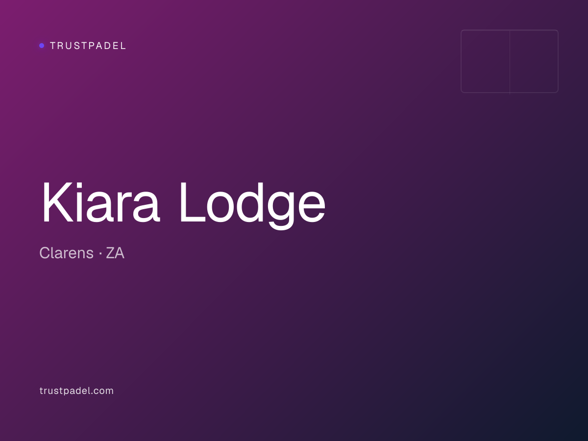 Kiara Lodge padel club