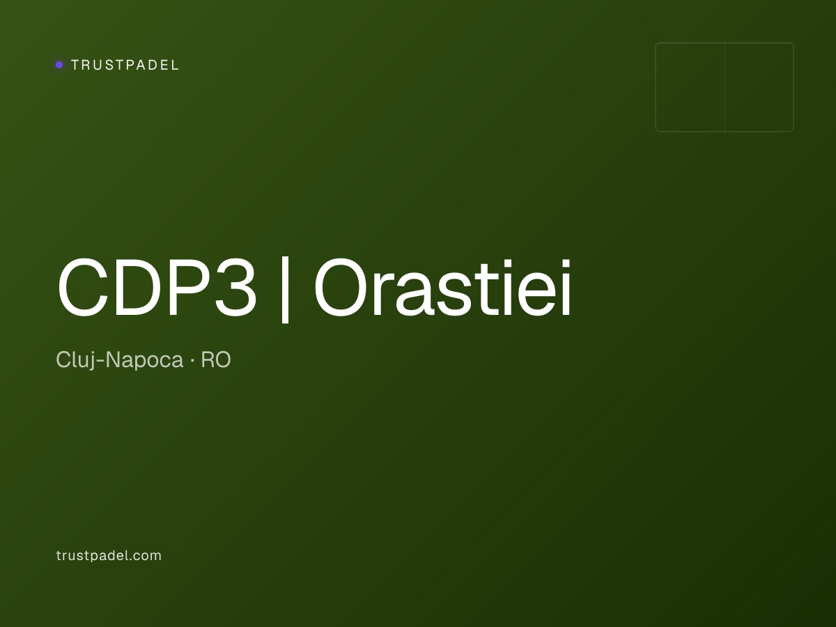 CDP3 | Orastiei padel club