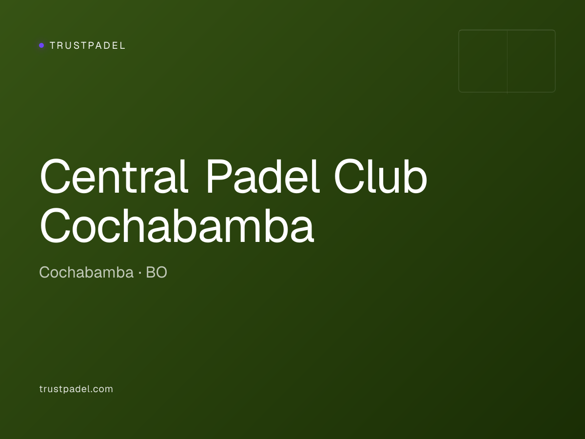 Central Padel Club Cochabamba padel club