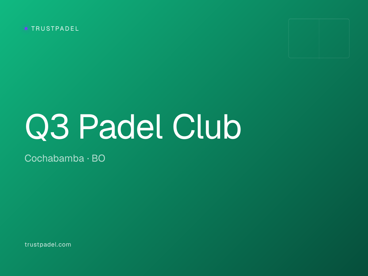 Q3 Padel Club padel club