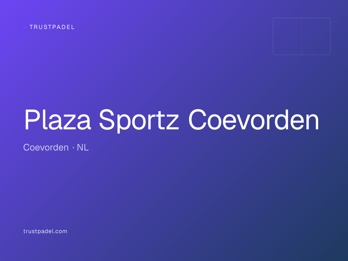 Plaza Sportz Coevorden padel club