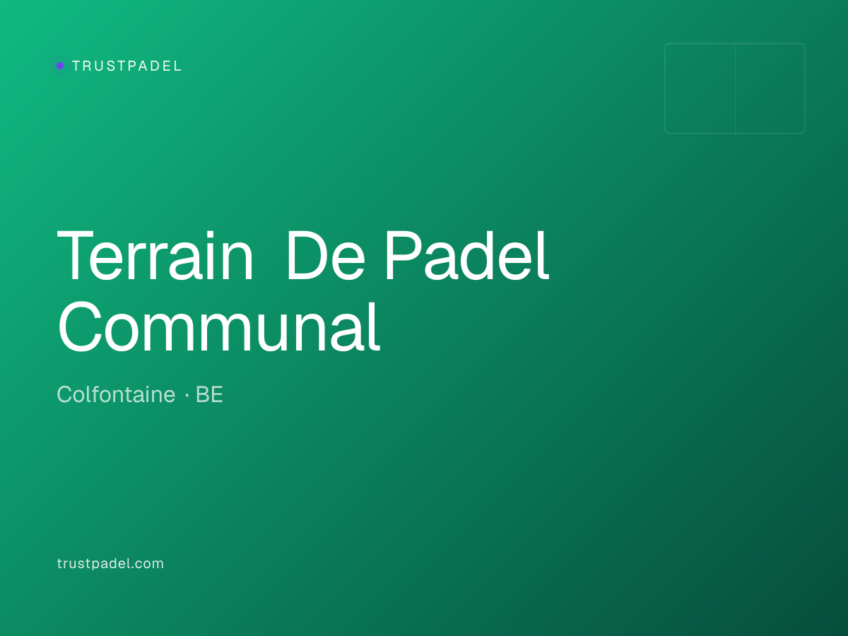 Terrain De Padel Communal padel club