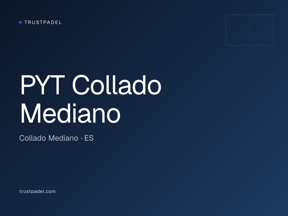 PYT Collado Mediano padel club