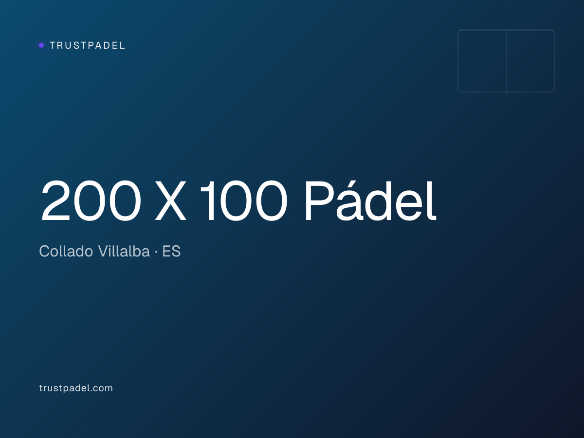 200 X 100 Pádel padel club
