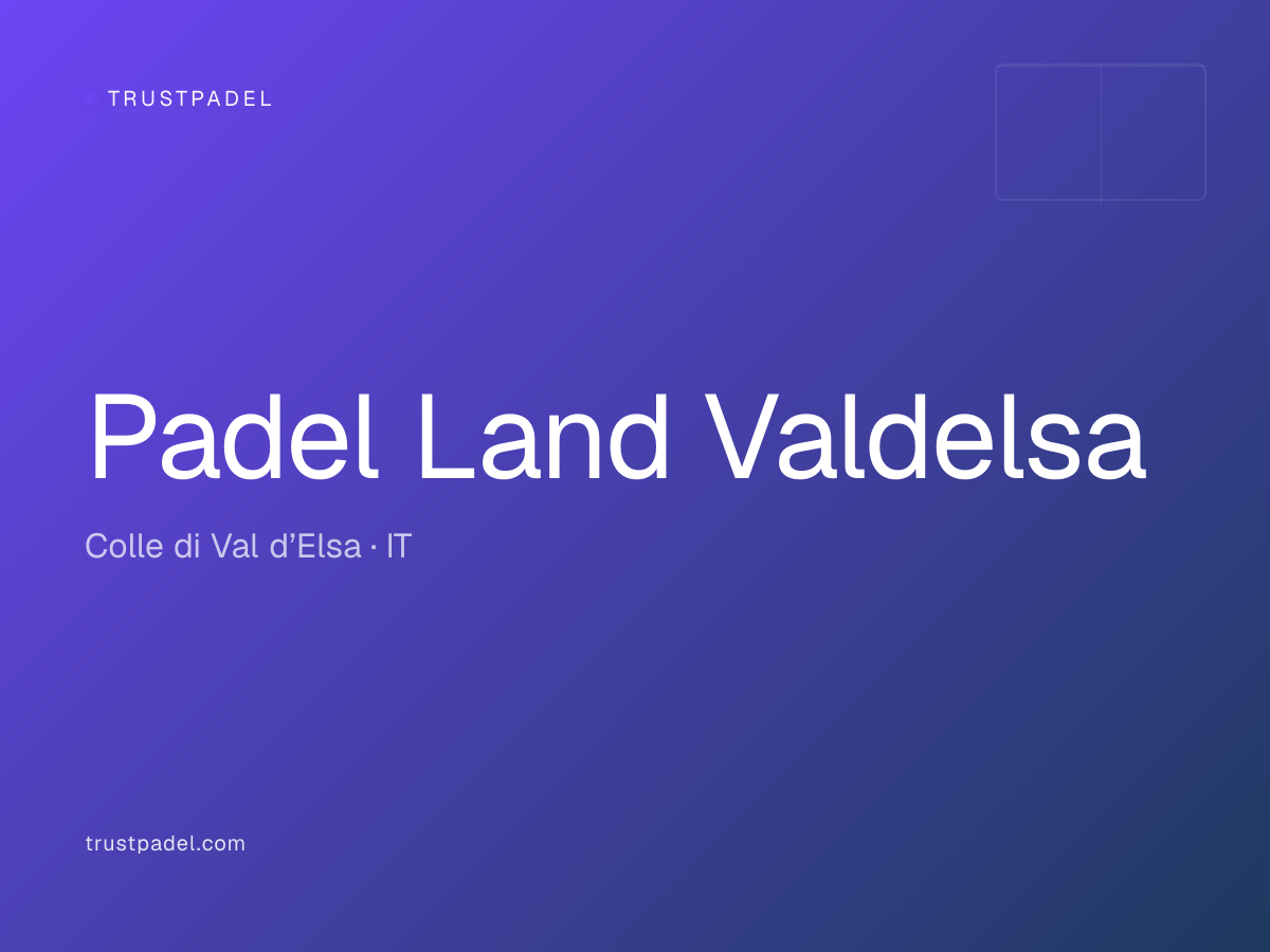 Padel Land Valdelsa padel club